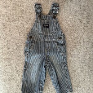 OshKosh B'gosh Navy Striped Overalls